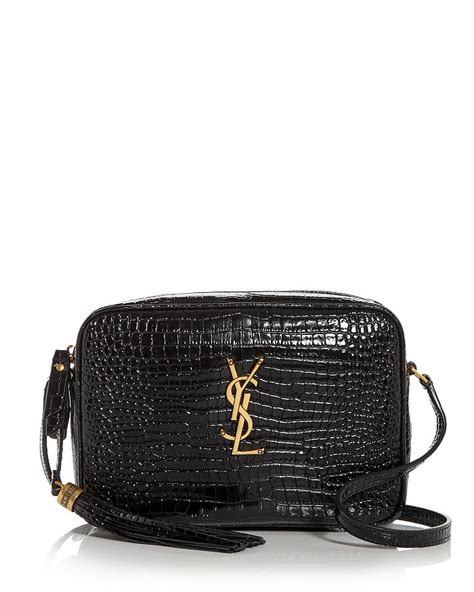 ysl croc embossed camera bag|Saint Laurent Lou Camera Bag In Crocodile.